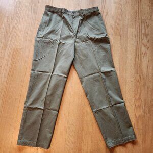 Mens 40x32 Comfort Flat Front Chino CRB Khakis Classiccore